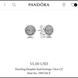 Pandora stud earrings